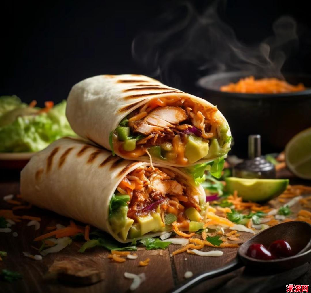 墨西哥风味烤肉卷：香辣美味的传统墨西哥料理