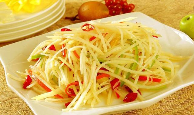 凉拌土豆丝图片,凉拌土豆丝图片 素材